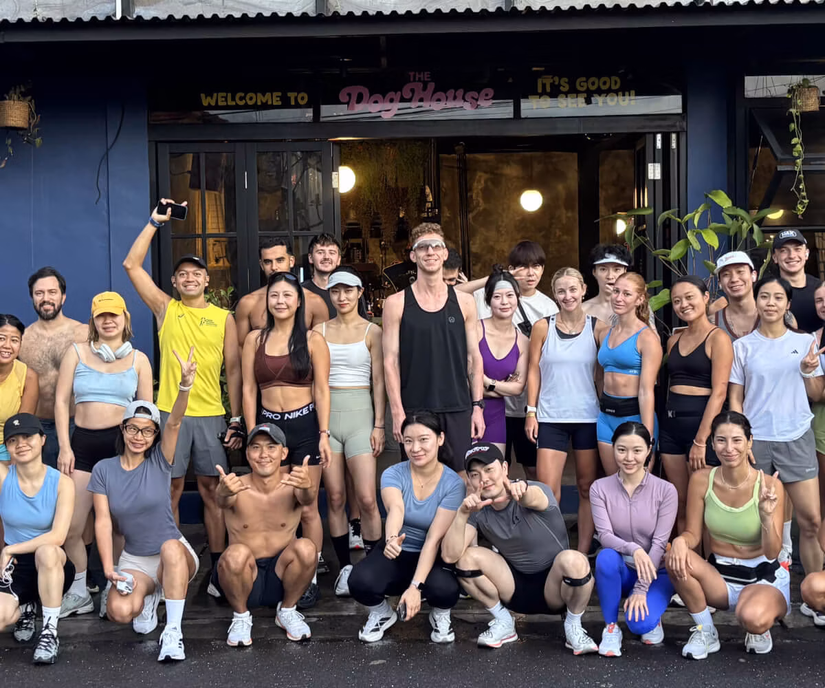 Run club community at The Dog House